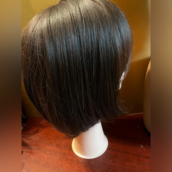 Anne Emma Woman straight brown wig Synthetic Full Cap Wig - Picture 4 of 9